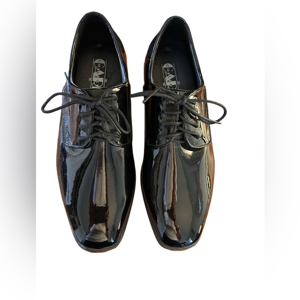 Men’s Cardi Collection patent leather tuxedo shoes Size: 10M